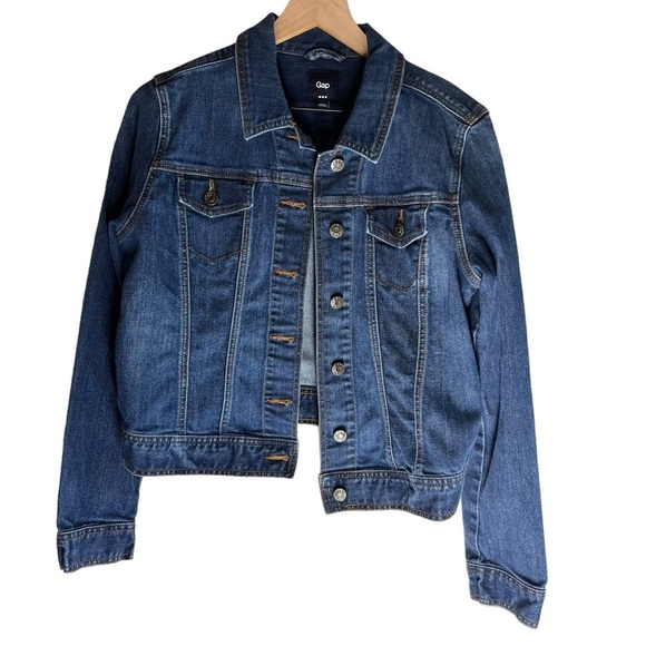 GAP Jackets & Blazers - Women's GAP Long Sleeve Jean Jacket Button Down Heavy Duty Cotton/Poly Blend Lg